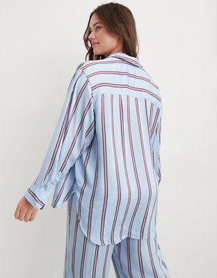 Aerie Satin PJ-To-Party Shirt
