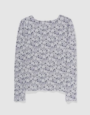 Aerie Jersey Notch Neck Pajama Top