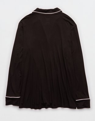 Aerie Real Soft® Piping Long Sleeve PJ Top