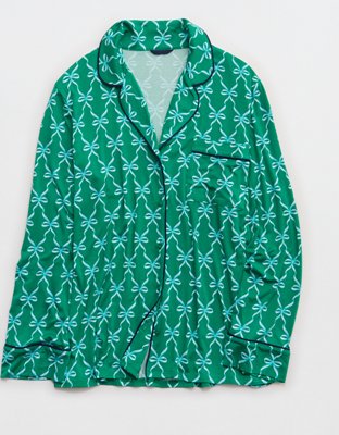 Aerie Real Soft® Piping Long Sleeve PJ Top