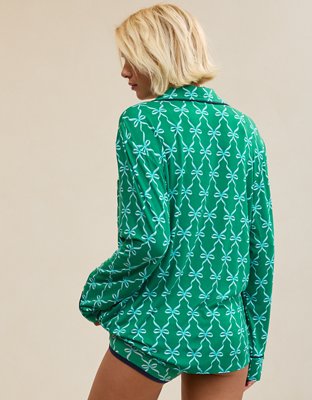 Aerie Real Soft® Piping Long Sleeve PJ Top