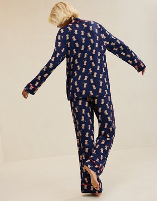 Aerie Real Soft® Piping Long Sleeve PJ Top