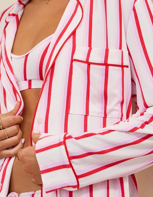 Aerie Real Soft® Piping Long Sleeve PJ Top