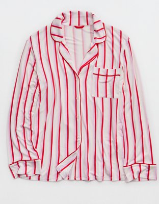 Aerie Real Soft® Piping Long Sleeve PJ Top