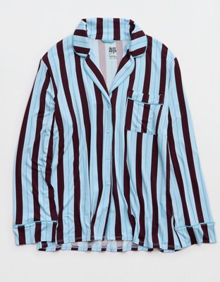 Aerie Real Soft® Piping Long Sleeve PJ Top
