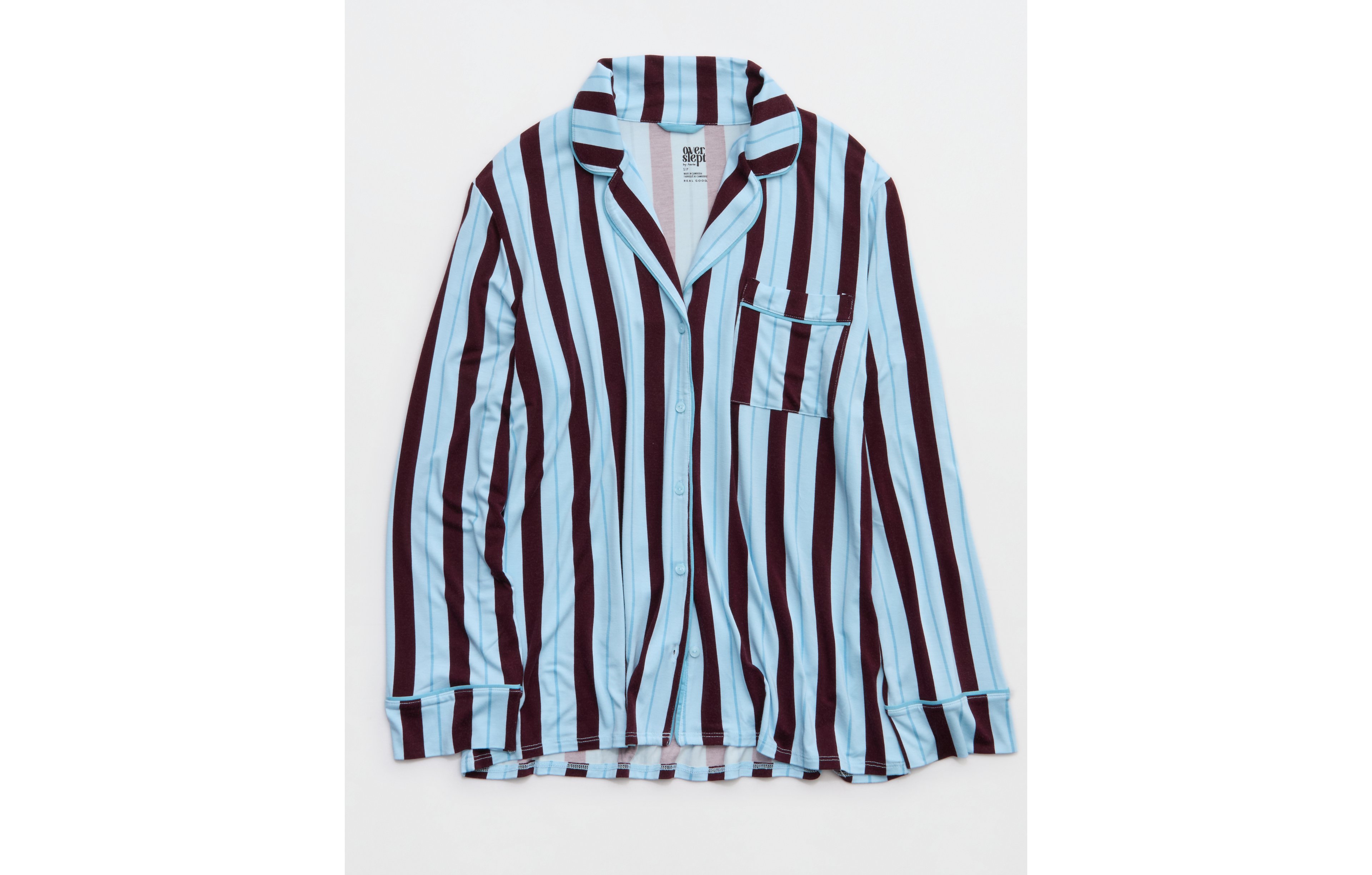 Aerie Real Soft® Piping Long Sleeve PJ Top