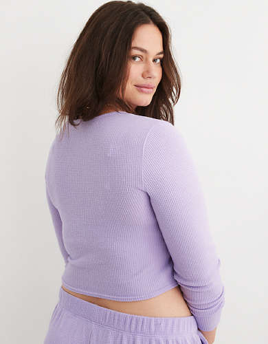 Aerie Waffle Wrap Top