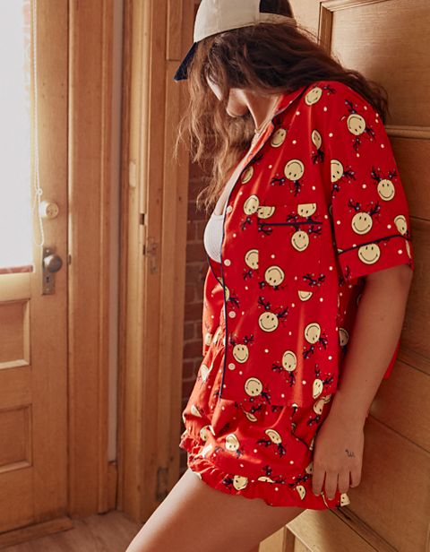 Пижама Smiley®, фланель — Aerie