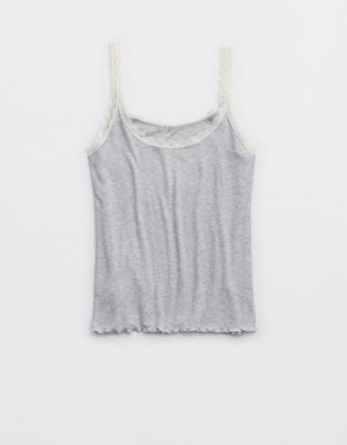 Aerie Real Soft® Lace Trim Tank