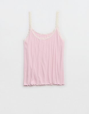 Aerie Real Soft® Lace Trim Tank