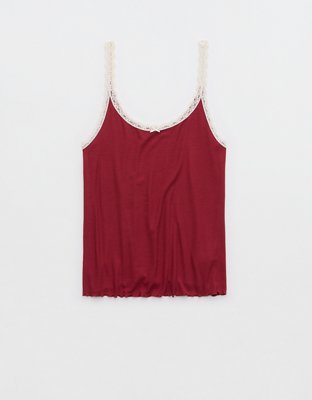 Aerie Real Soft® Lace Trim Tank