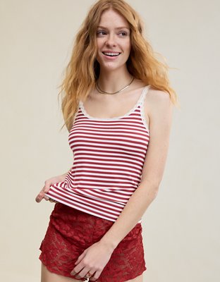 Aerie Real Soft® Lace Trim Tank
