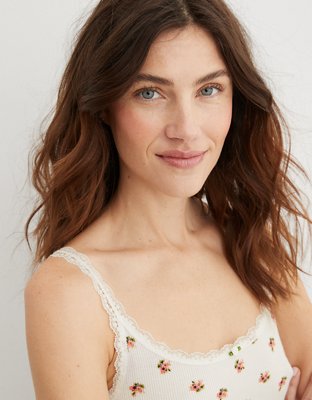 Aerie Real Soft® Lace Trim Tank