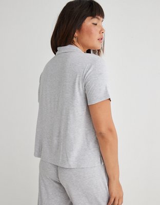 Chemisier de pyjama à manches courtes Real Soft® Aerie