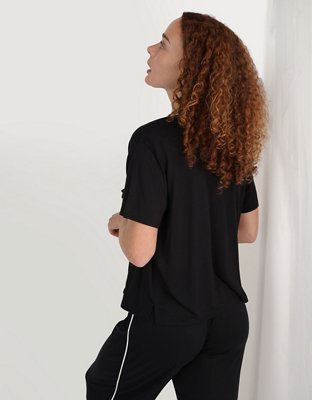 Aerie Real Soft Short Sleeve Pajama Shirt