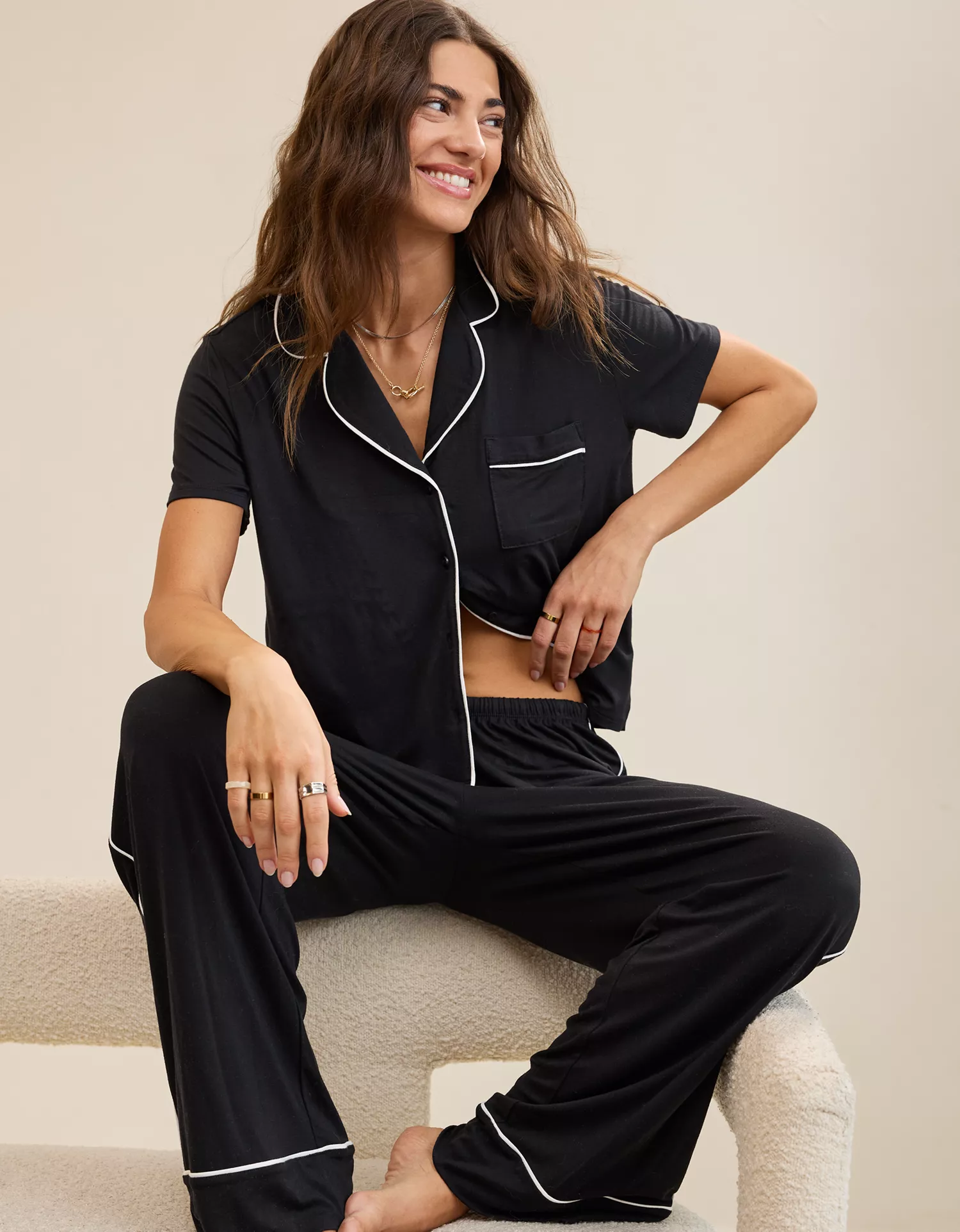 Aerie Real Soft® Short Sleeve Pajama Shirt