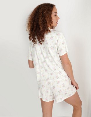 Aerie Real Soft® Camisa de Pijama Manga Corta