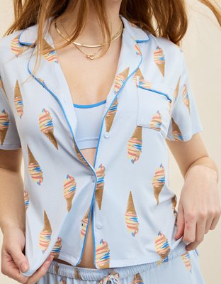 Aerie Real Soft® Short Sleeve Pajama Shirt from American Eagle - $34.95