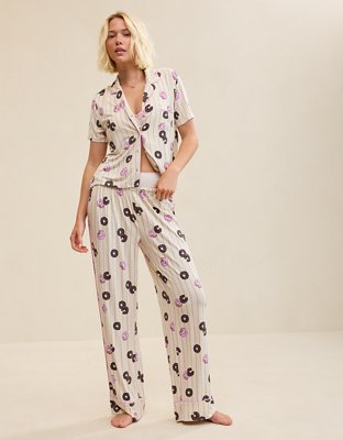 OVERSLEPT by Aerie Real Soft Short Sleeve Pajama Shirt
