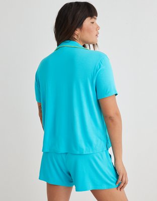 Chemisier de pyjama à manches courtes Real Soft® Aerie