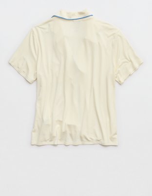 OVERSLEPT by Aerie Real Soft Short Sleeve Pajama Shirt