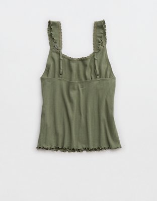 Aerie Off-Duty Pointelle Tank Top