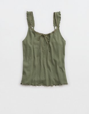 Aerie Off-Duty Pointelle Tank Top