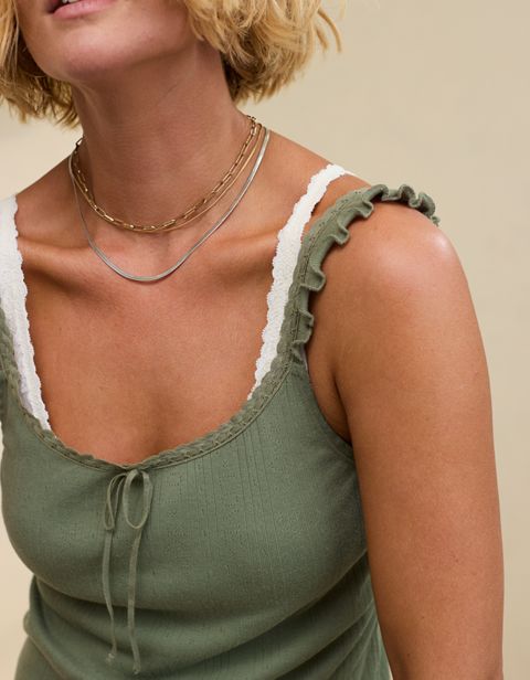 Женские топы Aerie Off-Duty Pointelle Tank Top