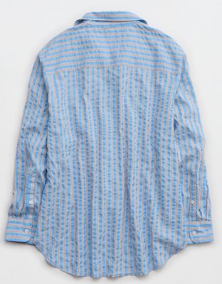 Женские рубашки Aerie Off-Duty Seersucker Shirt — фото 5