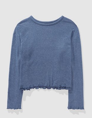 Aerie Cozy Knit Long Sleeve Shirt