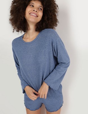 Aerie Cozy Knit Long Sleeve Shirt