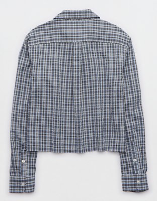 Aerie Off-Duty Camisa de Pijama de Cloqué
