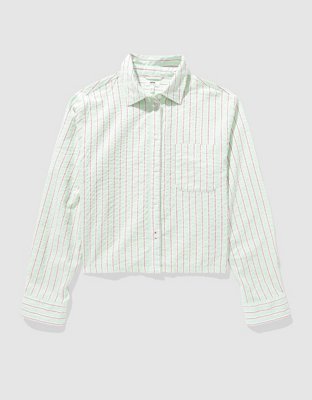 Aerie Off-Duty Seersucker Pajama Shirt