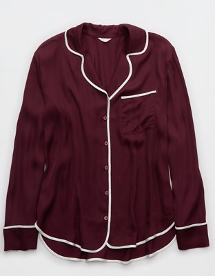 Aerie Off-Duty Satin Shirt