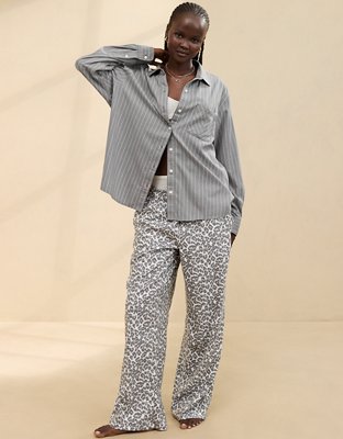 Aerie Off-Duty Camisa de Pijama de Flannel