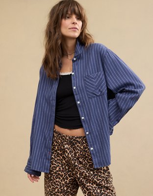 Aerie Off-Duty Camisa de Pijama de Flannel