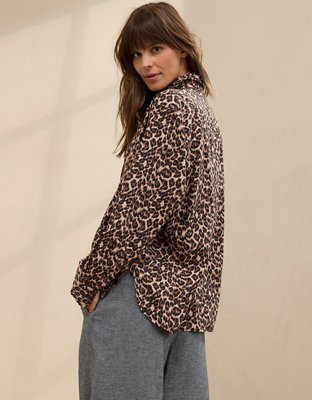 Aerie Off-Duty Flannel Pajama Shirt