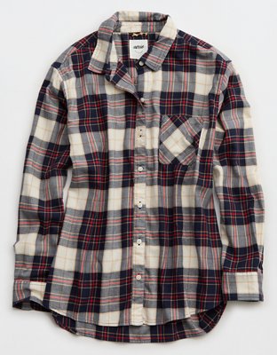 Aerie Camisa de Pijama de Flannel