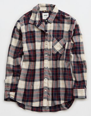 Aerie Off-Duty Flannel Pajama Shirt