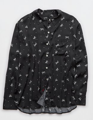 Aerie Off-Duty Camisa de Satén