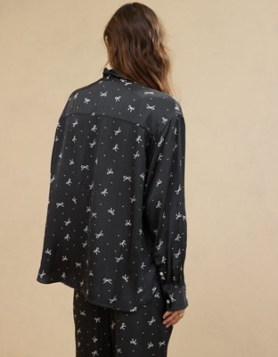 Aerie Off-Duty Camisa de Satén