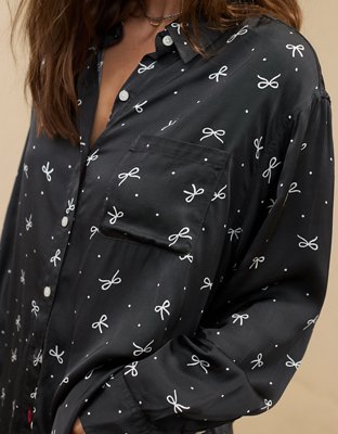 Aerie Off-Duty Camisa de Satén