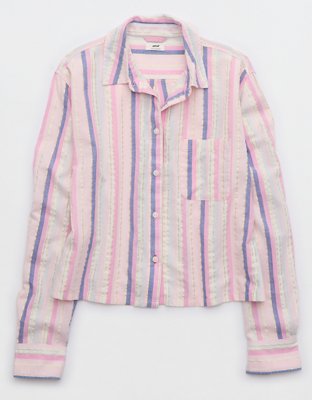 Aerie Off-Duty Poplin Pajama Shirt