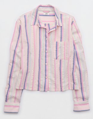 Aerie Off-Duty Poplin Pajama Shirt