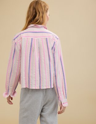 Aerie Off-Duty Camisa de Pijama de Popelina