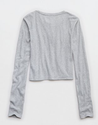 Aerie Off-Duty Pointelle Cardigan