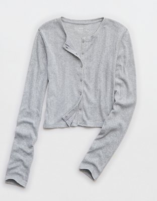 Aerie Off-Duty Pointelle Cardigan