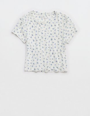 Aerie Superchill Modal Rib Baby T-Shirt