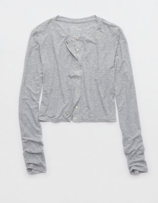 Aerie Superchill Modal Rib Cardigan