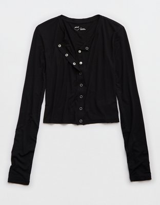 Aerie Superchill Modal Rib Cardigan
